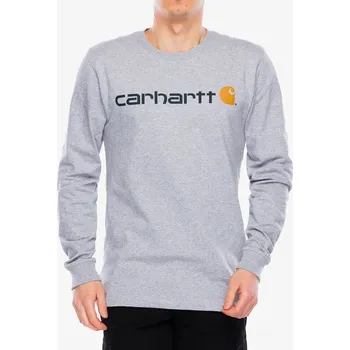 Pánská mikina Mikina bez kapuce Carhartt Core Logo T-Shirt L/S - heather grey