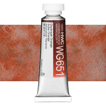 Vodová barva Akvarelová barva Holbein Granulating 15 ml - Daybreak Orange