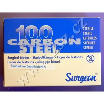 Čepelky skalpelové sterilní karbon Surgeon č.11, 100ks