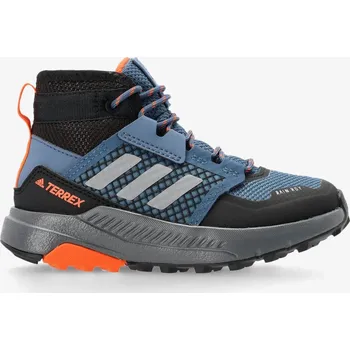 Dětská treková obuv Dětské boty adidas TERREX Trailmaker Mid RAIN.RDY - won steel/grey three/im orange