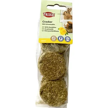 Krmivo pro hlodavce Trixie Cracker, sušenky pro hlodavce s pampeliškou, ⌀ 4 cm / 150 g