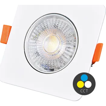 Ecolite SMD čtverec 9cm výklopný max.7W IP20 560lm CCT bílá LED-YL202/7W/CCT/BI