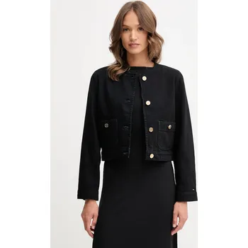 Dámská bunda Bavlněná bunda Tommy Hilfiger WW0WW46772 černá 99J, vel. 36