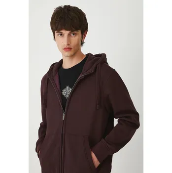Pánská mikina Mikina Medicine pánská, vínová barva, s kapucí RW25-BLM010 93M, vel. XL