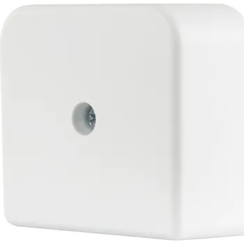 Elektroinstalační krabice PŘIPOJOVACÍ KRABICE REV 55x55x25 MM NA OMÍTKU + SVORKOVNICE 4-POL BÍLÁ