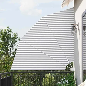 Stínicí technika Zástěna na balkon Antracitová a bílá 210 x 210 cm Polyester