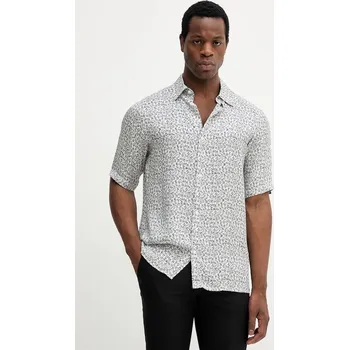 Pánská košile Košile Armani Exchange pánská, černá barva, regular, s klasickým límcem, XM001926 AF13235 XM001926.AF13235 00A, vel. L