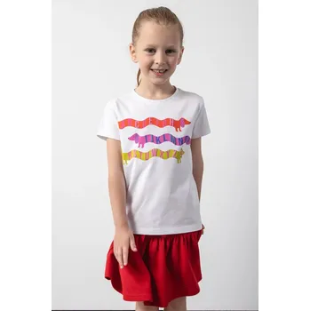 Chlapecké tričko Dětské tričko Coccodrillo bílá barva, ACADEMY GIRL KIDS ZC5143202AGK 00X, vel. 98
