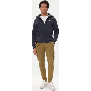 Pánská mikina Alpha Industries Mikina Basic Zip 118342 Tmavomodrá Regular Fit S