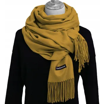 Šála Reverse šála žlutá 200 cm - dámská