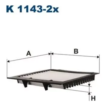 Kabinový filtr FILTRON Kabinový filtr K 1143-2x