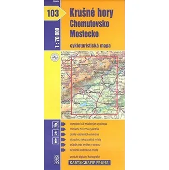 1: 70T(103)-Krušné hory, Chomutovsko (cyklomapa)