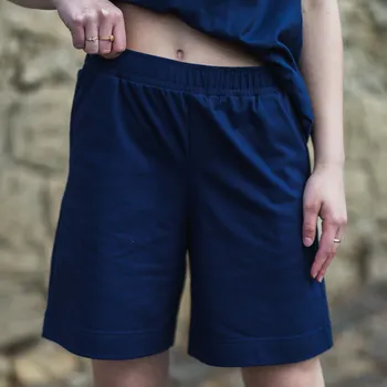 Dámské kraťasy Tmavě modré dámské volné kraťasy Velikost: XL