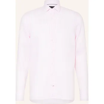 Pánská košile Olymp Signature Pánská Lněná Košile Tailored Fit, růžová /...