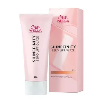 Barva na vlasy Wella Professionals Shinefinity Zero Lift Glaze Warm demi-permanentní barva - teplé odstíny 60 ml, 09/3 Golden Honey