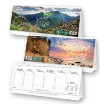 Diář Kalendarz 2026 biurowy stojący Cezar MIX