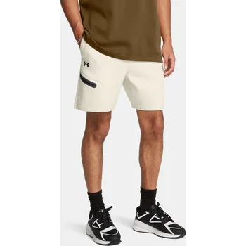 Pánské kraťasy Under Armour UA Unstoppable Flc Short 1379809-110 Bílá XL