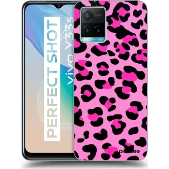 Pouzdro na mobilní telefon Picasee silikonový černý obal pro Vivo Y33s - Pink Tiger