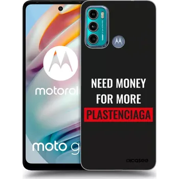 Pouzdro na mobilní telefon Picasee silikonový průhledný obal pro Motorola Moto G60 - More PLASTENCIAGA
