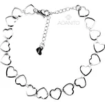 Řetízek na nohu z chirurgické oceli srdíčka