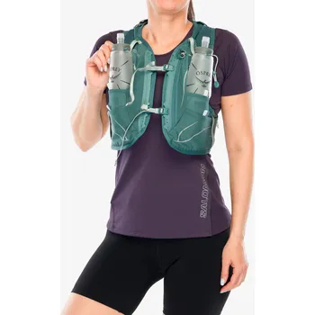 Sportovní batoh Běžecká vesta Osprey Dyna 6 + Soft Flasks - cascade blue/silver lining