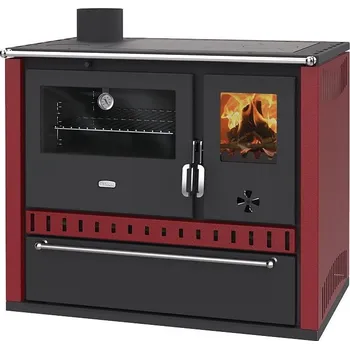 Sporák na tuhá paliva Sporák na tuhá paliva PRITY GT FS S DR, bordó, levá