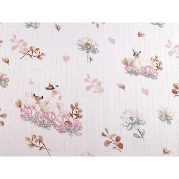 Bavlněná plenkovina / mušelín husy bílá 1 m