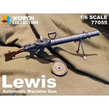 Doplněk k figurce Zbraň pro 1/6 figurky Lewis Automatic Machine Gun (Black)