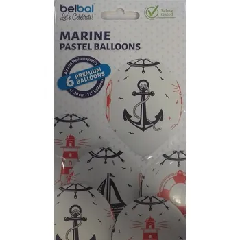Balónek Balony Morskie 6szt \n BN06-307
