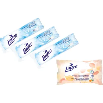 Hygienický ubrousek Linteo Odličovací tampóny 3x100ks + vlhčené ubrousky intimní SATIN 30414