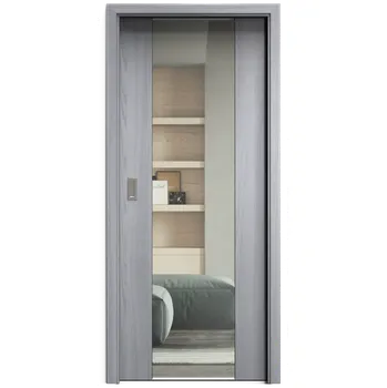 Interiérové dveře SAPELI HARMONIE KOMFORT M40 - CPL LAMINÁT - POSUVNÉ DVEŘE VČ. ZÁRUBNĚ - Dub zimní Průchozí šířka (cm): 90, Průchozí výška (cm): 197, Typ skla: Čiré sklo