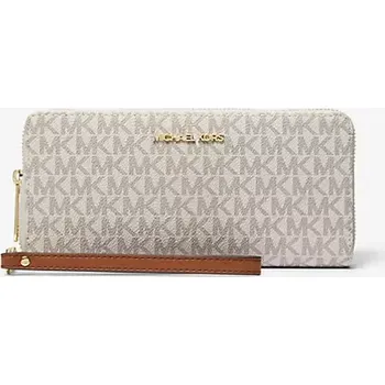 Peněženka MICHAEL KORS dámská velká peněženka Jet Set Travel mléčná, vanilla