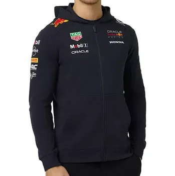 Pánská mikina Red Bull Mikina na zip Red Bull F1 Oracle Racing temně modrá