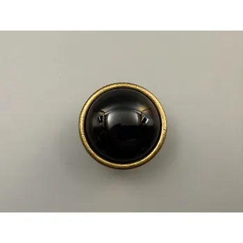 Nábytkové kování Knopek s černým porcelánem 24316P040BA.09