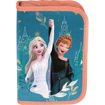Penál PASO Školní penál Frozen bez výbavy – Elsa a Anna, 2 klopy