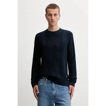 Pánský svetr Bavlněný svetr Tommy Jeans DM0DM22101 námořnická modř 59X, vel. S