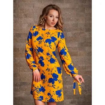 Dámské šaty Dámské šaty VS-SA-1912 vzor květiny, VELIKOST 2XL