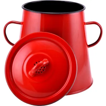 Hrnec Pro-Tech shop Hrnec na sádlo se smaltovaným povrchem 5l 17cm červený 54206&nbsp;10427