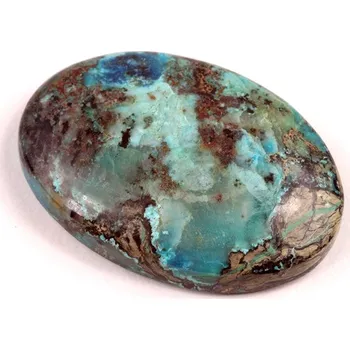 Sběratelství Kabošon Crystal Chrysocolla č.5334 (38x26x7mm)
