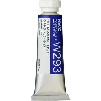 Vodová barva Akvarelová barva Holbein 15ml - modrá Barva: W293 - Ultramarine Light