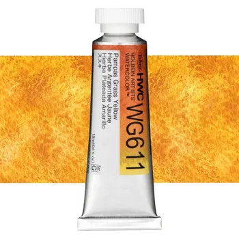 Vodová barva Akvarelová barva Holbein Granulating 15 ml - Pampas Grass Yellow