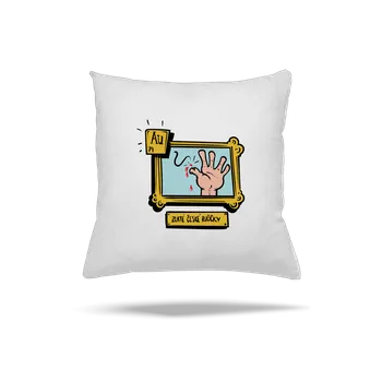 Polštář Bastard Zlaté české ručičky polštář White