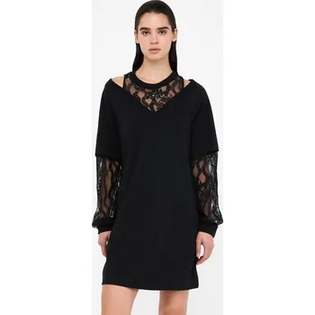 Dámské šaty LIU JO ŠATY S KRAJKOVANÝMI RUKÁVY TF5014 - 03N66 Velikost: XS