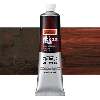 Vodová barva Akrylová barva Holbein Heavy Body - Imidazolone Brown Balení: 60 ml
