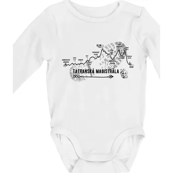 Profil Tatranská magistrála - Body kojenecké s dlouhým rukávem - Dlouhý r. do 3 měs ( Bílá )
