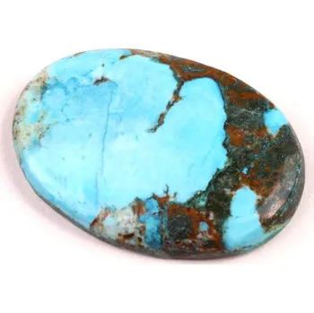 Korálek Kabošon Tyrkys č.4797 (35x25x5mm)