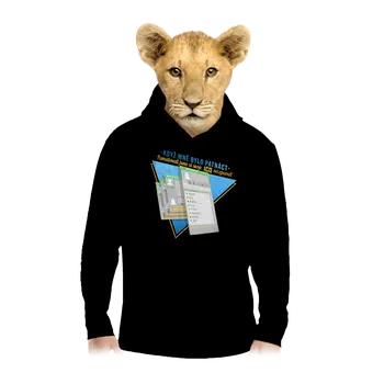 Chlapecká mikina Bastard B15: ICQ dětská mikina klokanka Black