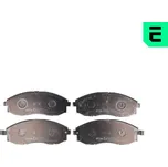 Sada brzdových destiček, vždy 4 kusy v sadě OPTIMAL BP-10327