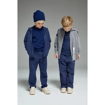 Dámské oblečení Dětský kardigan s příměsí vlny Emporio Armani EB000648.AF17340 šedá 90X, vel. 142