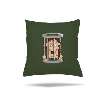 Polštář Bastard Ježeček v kleci polštář Olive Green